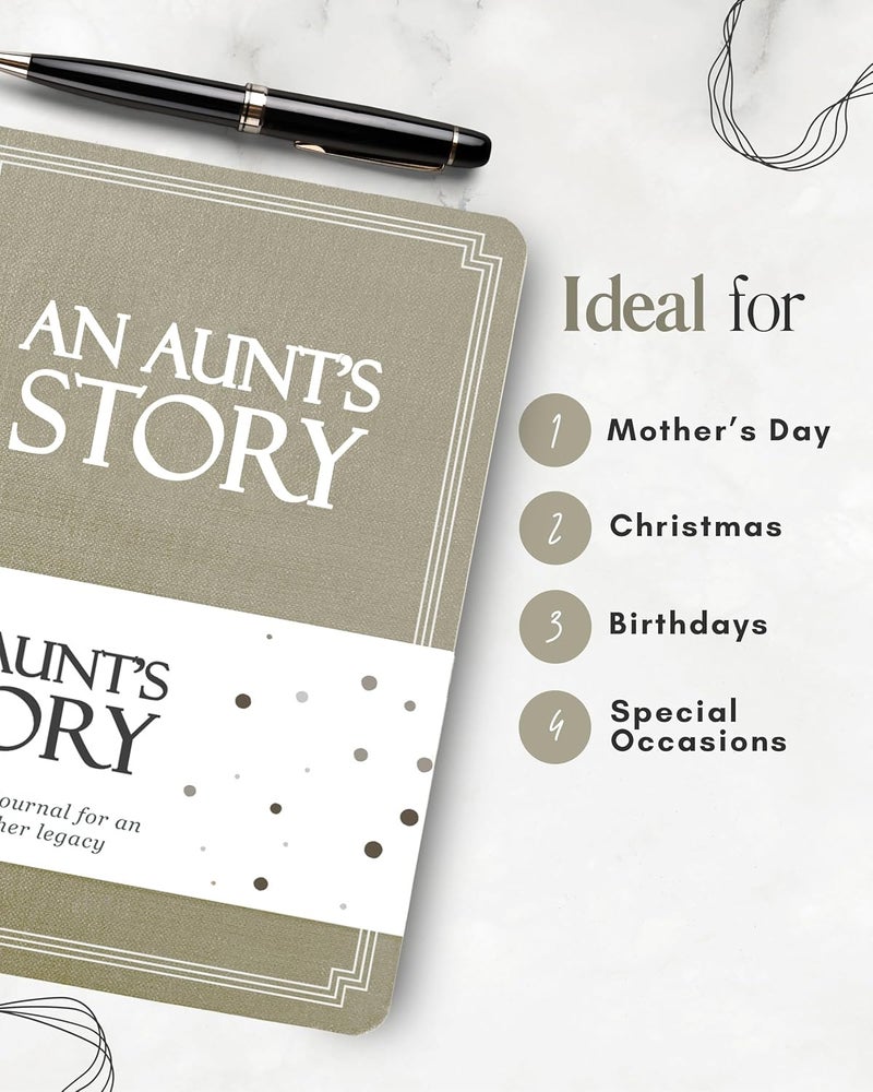 Coco & Lan Aunt's Life Story Journal (Hardcover): A Meaningful Keepsake for Aunt to Share Her Journey and Memories, Book Includes 250+ Prompt Questions, Sentimental Gifts Idea, Mother's Day, Birthday & Christmas - Image 5